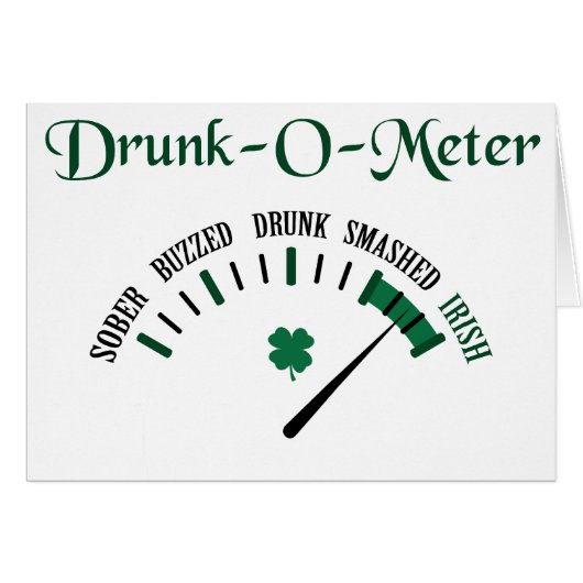 Drunk-O-Meter Cards (Front Horizontal)