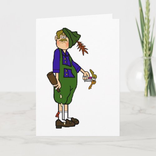 Drunk Oktoberfest Man with Beer  Keys Card