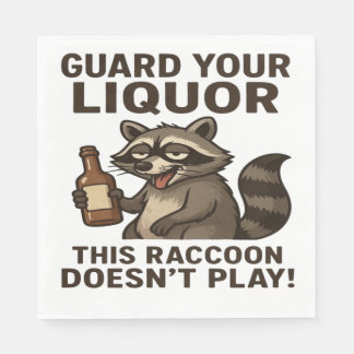 Drunk Raccoon Napkins