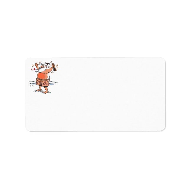 Drunk Santa address labels (Front)