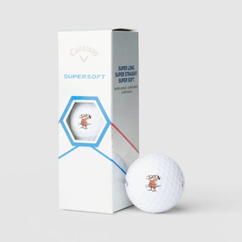 Drunk Santa Callaway Supersoft golf balls 3 pk