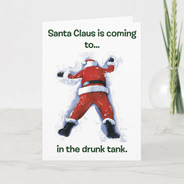 drunk santa greeting