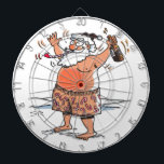 Drunk Santa dartboard<br><div class="desc">Drunk Santa dartboards are for naughty darts players during the Christmas season. Drunk Santa is Steamy Raimon original cartoon art.</div>