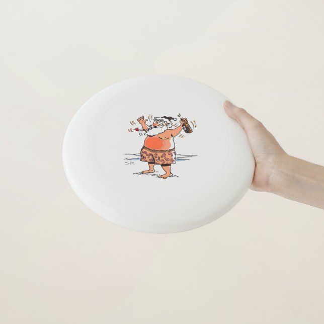 Drunk Santa frisbee (In Hand)