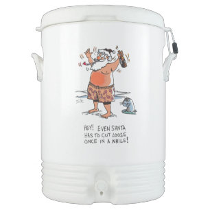 Drunk Santa Igloo beverage cooler 10 gal