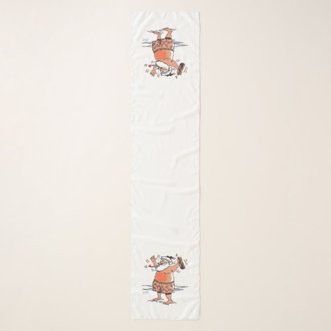 Drunk Santa longer scarf (Front)