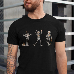 Drunk Skeleton at Halloween Party T-Shirt
