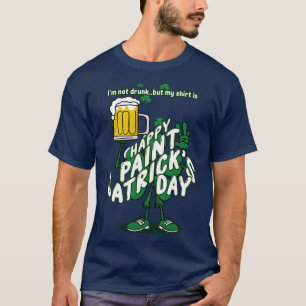 Drunk TShirt Saint Patricks Day Shamrock