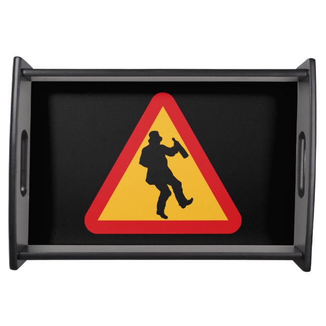 Drunk Warning serving tray (Front)