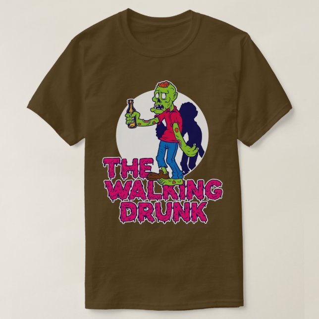Drunk Zombie T-Shirt (Design Front)