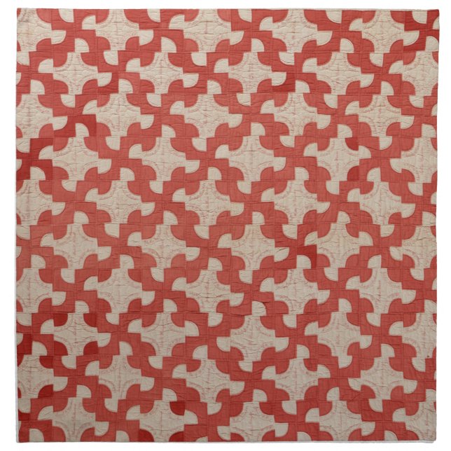 Drunkard’s Path quilt Cloth Napkin (Front)
