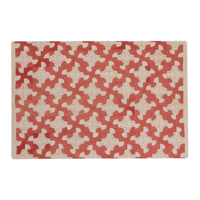 Drunkard’s Path quilt Placemat (Front)