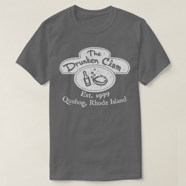 Drunken Clam Front Only T-Shirt (Design Front)