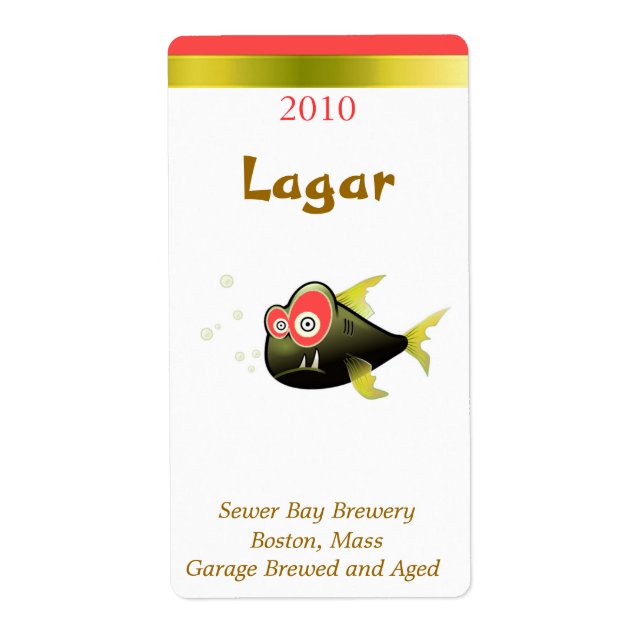 Drunken Fish Humorous Beer Labels (Front)