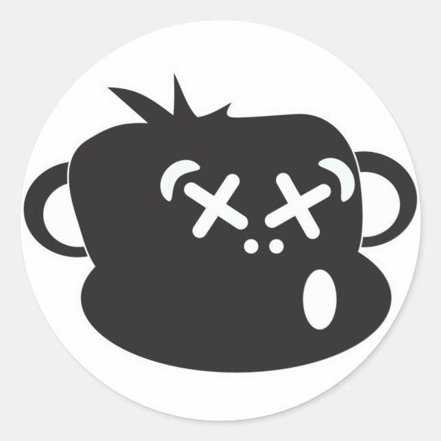 Drunken Monkey Sticker (Front)