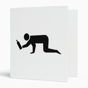 Drunken People 3 Ring Binder