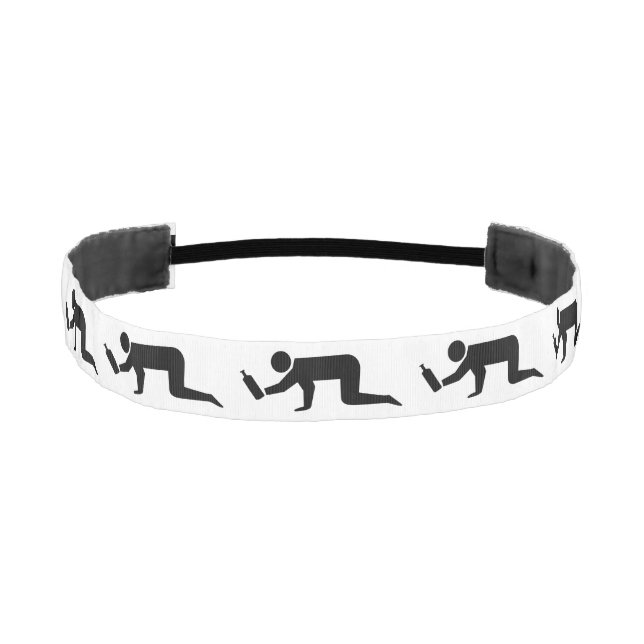 Drunken People Athletic Headband (Front)