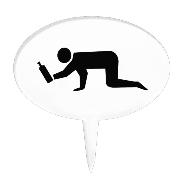 Drunken People Cake Topper (Front)