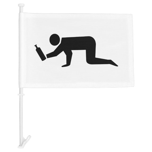 Drunken People Car Flag (Front)