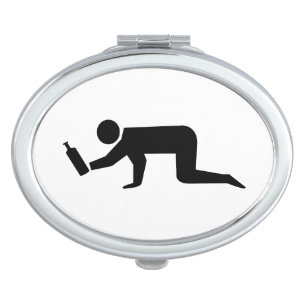 Drunken People Compact Mirror
