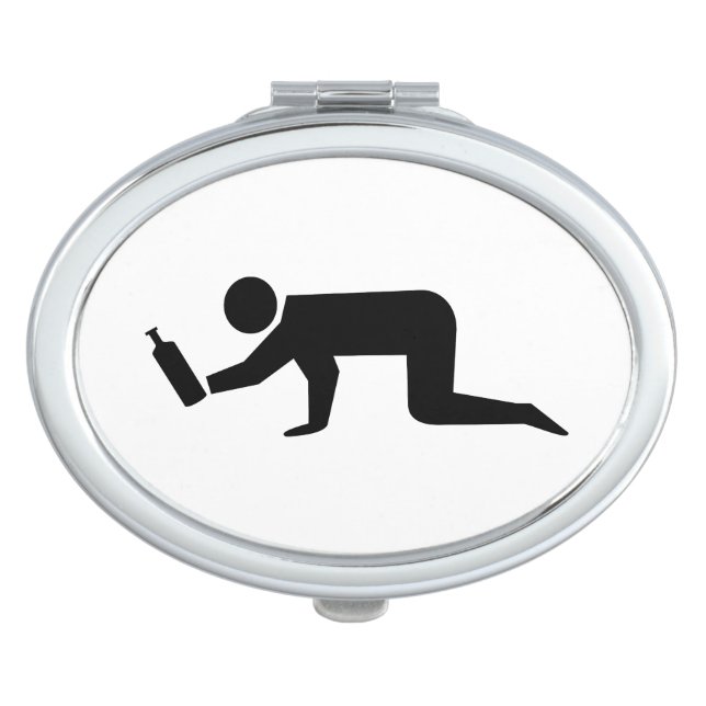 Drunken People Compact Mirror (Front)