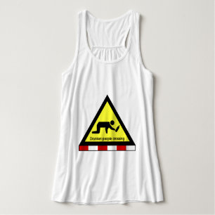 Drunken people crossing ⚠ Thai Sign ⚠ Tank Top