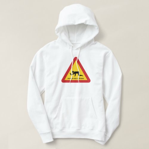 DRUNKEN PEOPLE CROSSING TRAFFIC SIGN HOODIE