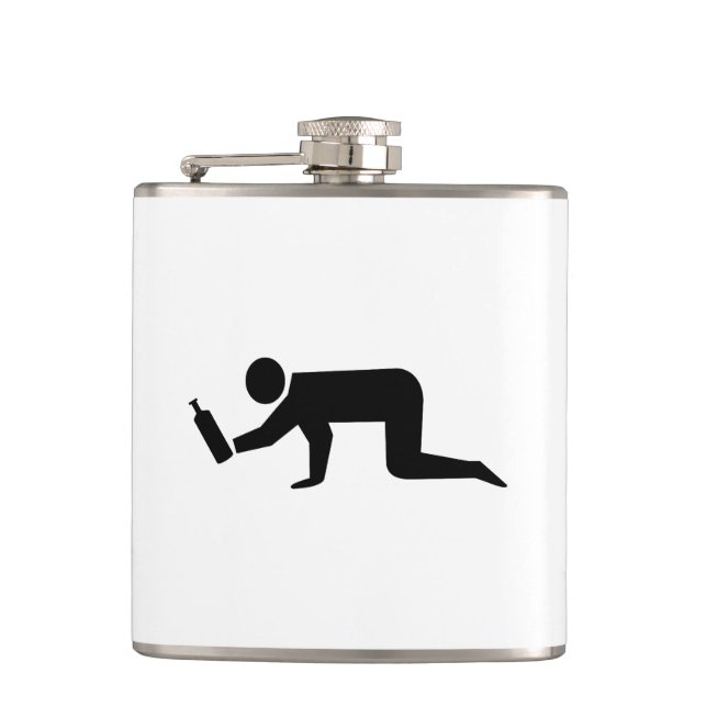 Drunken People Flask (Front)