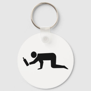 Drunken People Keychain