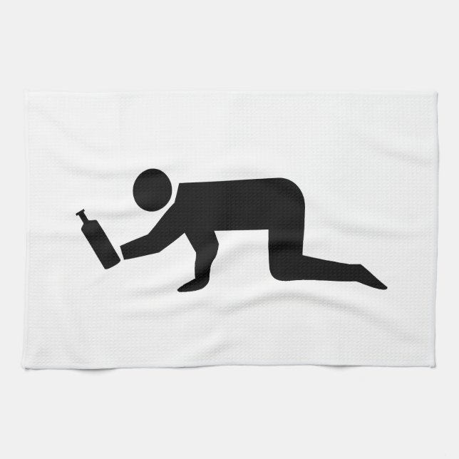 Drunken People Kitchen Towel (Horizontal)