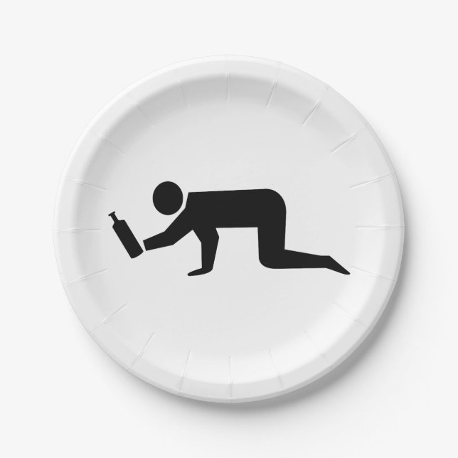 Drunken People Paper Plates (Front)