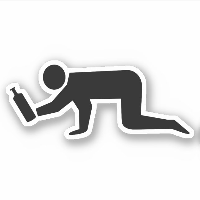 Drunken People Sticker (Front)