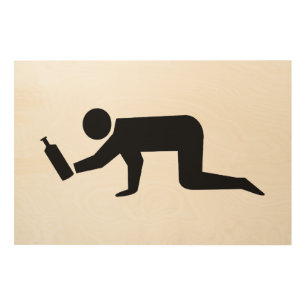 Drunken People Wood Wall Art