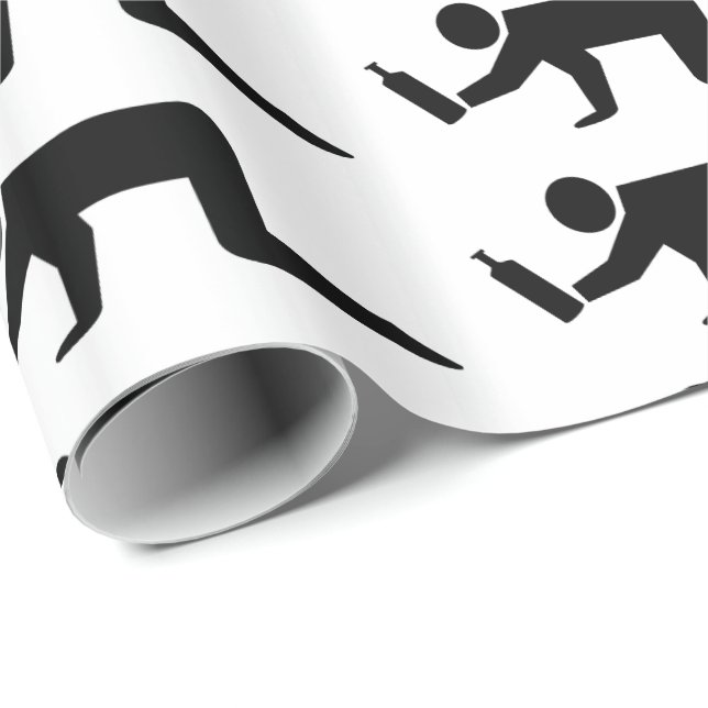 Drunken People Wrapping Paper (Roll Corner)