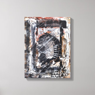 Drunken Self Portrait Wrapped Canvas Print
