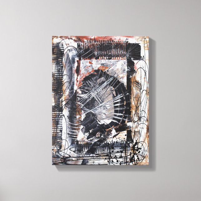 Drunken Self Portrait Wrapped Canvas Print (Front)