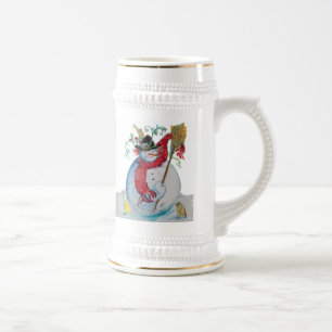 DRUNKEN SNOWMAN - Customized Beer Stein