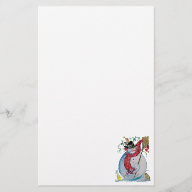 DRUNKEN SNOWMAN STATIONERY (Front)