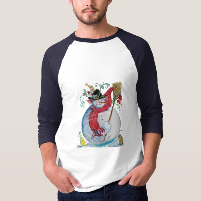 DRUNKEN SNOWMAN T-Shirt (Front)