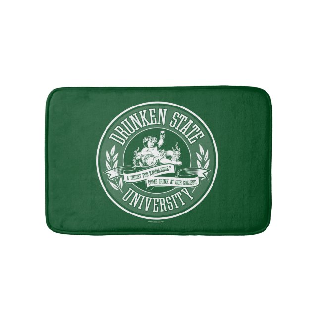 Drunken State University Bathroom Mat (Front)