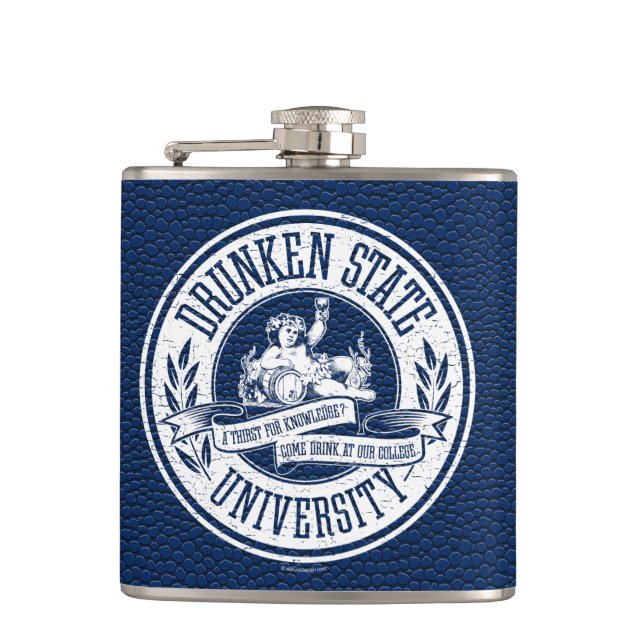 Drunken State University Flask (Front)