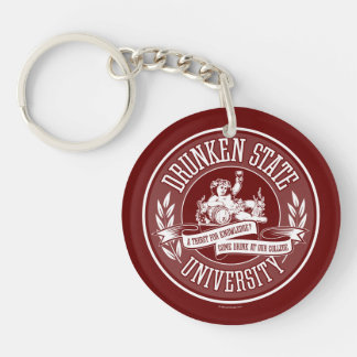 Drunken State University Keychain