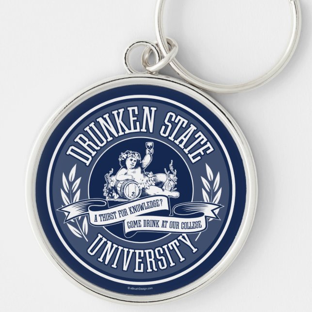 Drunken State University Keychain (Front)