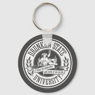 Drunken State University Keychain