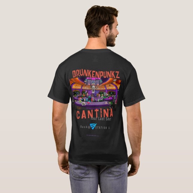 DrunkenPunkz Cantina - Last Shot - Station 5 T-Shirt (Back Full)