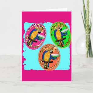 DRUNKIN PARROTS HOLIDAY CARD