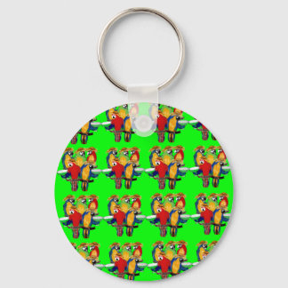 Drunkin Parrots Keychain