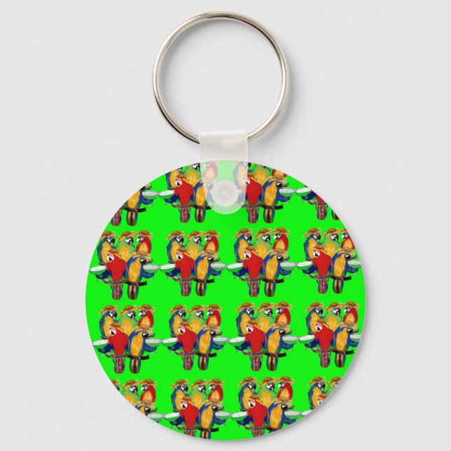 Drunkin Parrots Keychain (Front)