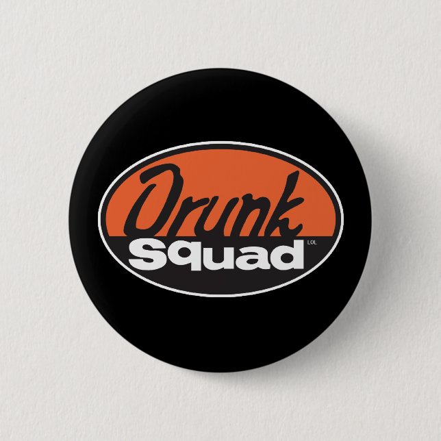 DrunkSqua_02 Pinback Button (Front)