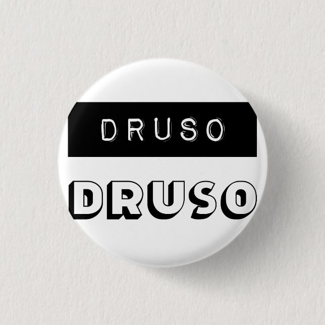 Druso Badge Pinback Button (Front)